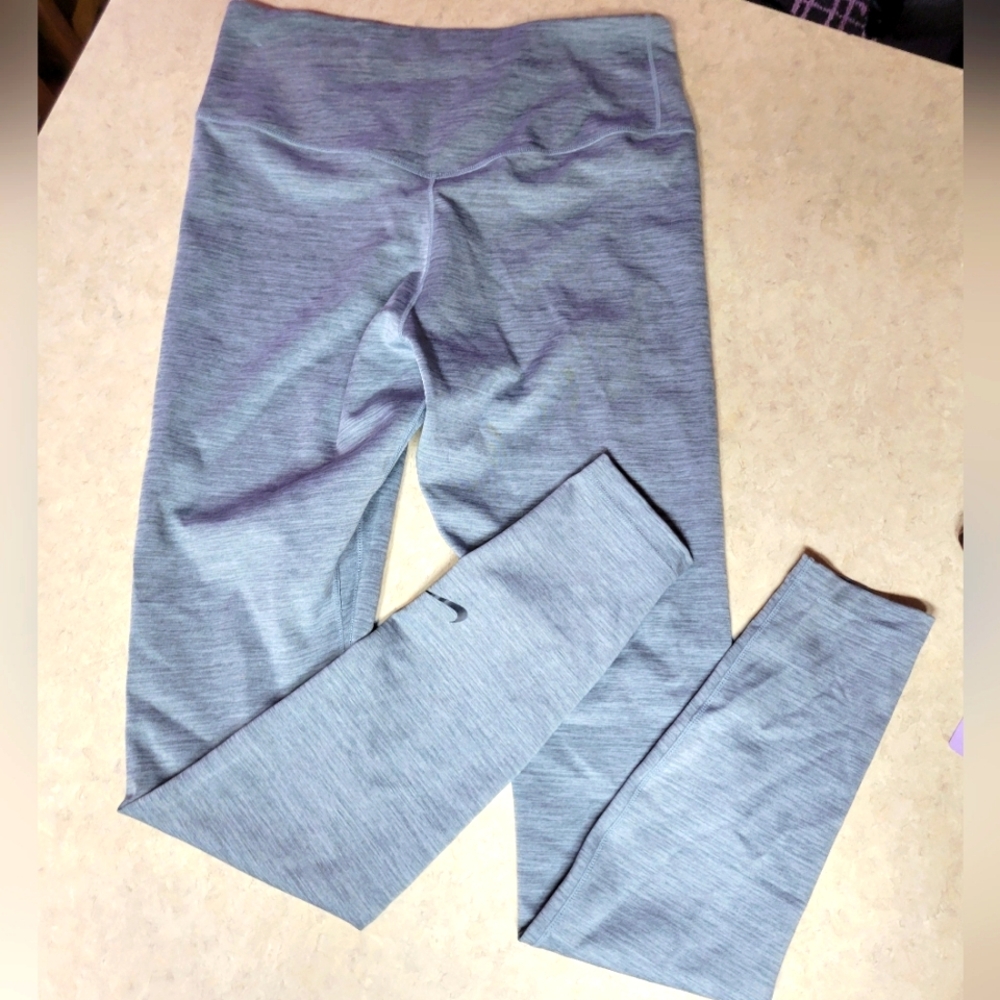 Nike Dri Fit women size med athletic pants grey black